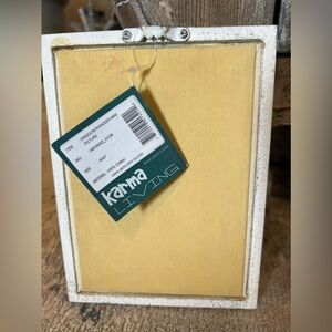 Karma living embroidered deer accent frame 6 x 8